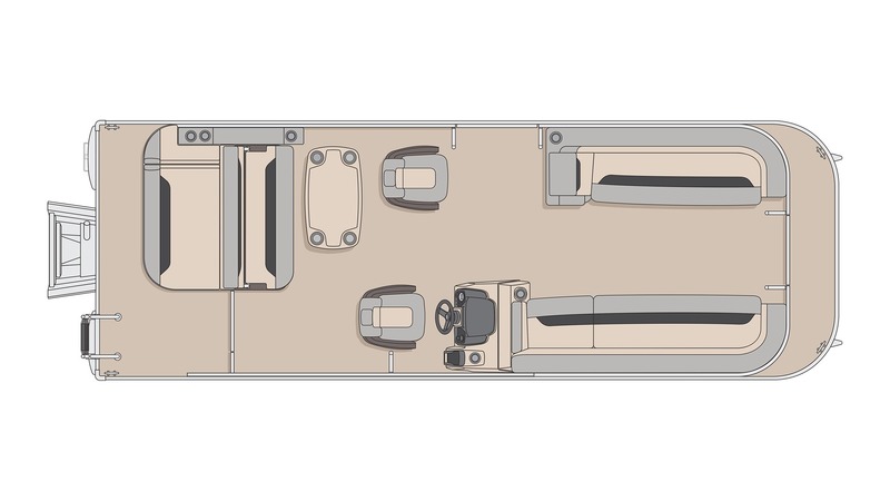 Princecraft Boats  2023 Vectra 25' RL Performance Configuration Black Pontoon Boat with 200HP V6 Mercury 4 Stroke Engine Photo